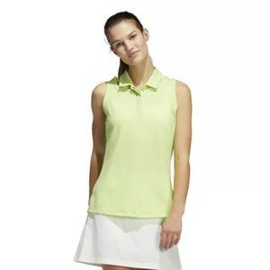 Adidas Primeblue Sleeveless Golf Polo in Pulse Lime size Medium